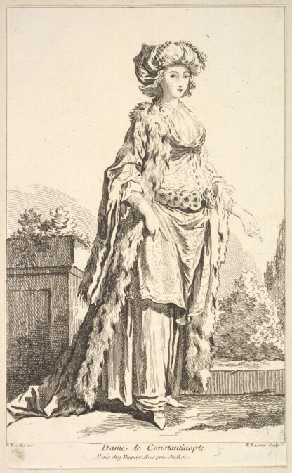 Dame de Constantinople, plate 5 by François Boucher