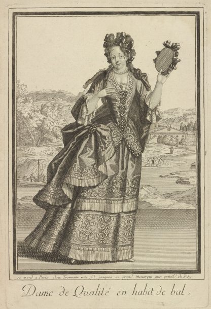 Dame de qualité en habit de bal by Jean Bérain