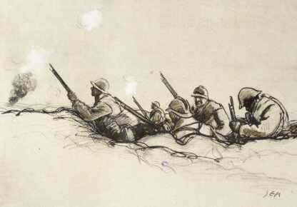 Dans la tranchée by Georges Goursat (Sem)