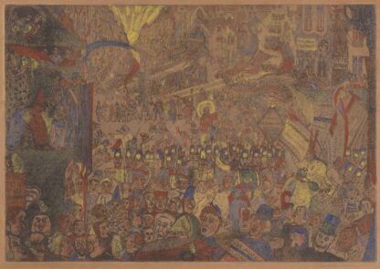 De intocht van Christus te Brussel by James Ensor