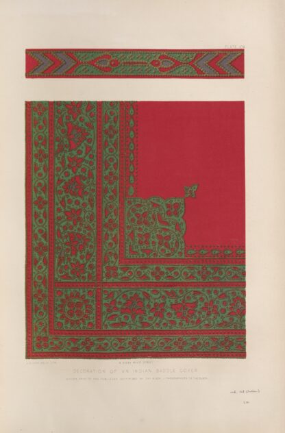Decoration of an Indian saddle cover by Matthew Digby Wyatt