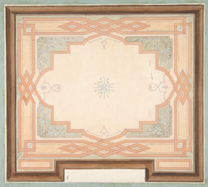 Design for a ceiling by Jules-Edmond-Charles Lachaise