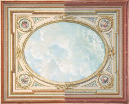 Design for a ceiling of trompe l’oeil sky by Jules-Edmond-Charles Lachaise