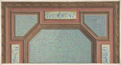 Design for Ceiling, Hôtel Hope by Jules-Edmond-Charles Lachaise
