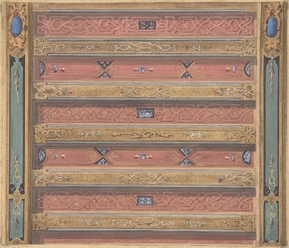 Design for Salon Ceiling, Château de Cangé by Jules-Edmond-Charles Lachaise
