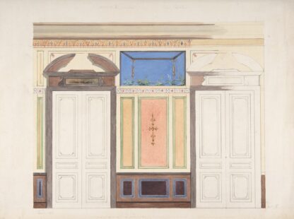 Design for Wall Elevation, Hôtel Candamo by Jules-Edmond-Charles Lachaise