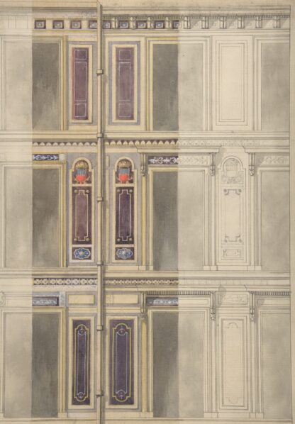 Designs for three windowed storeys by Jules-Edmond-Charles Lachaise