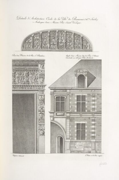 Détails d’architecture civile de la ville de Beauvais by Nicolas Xavier Willemin
