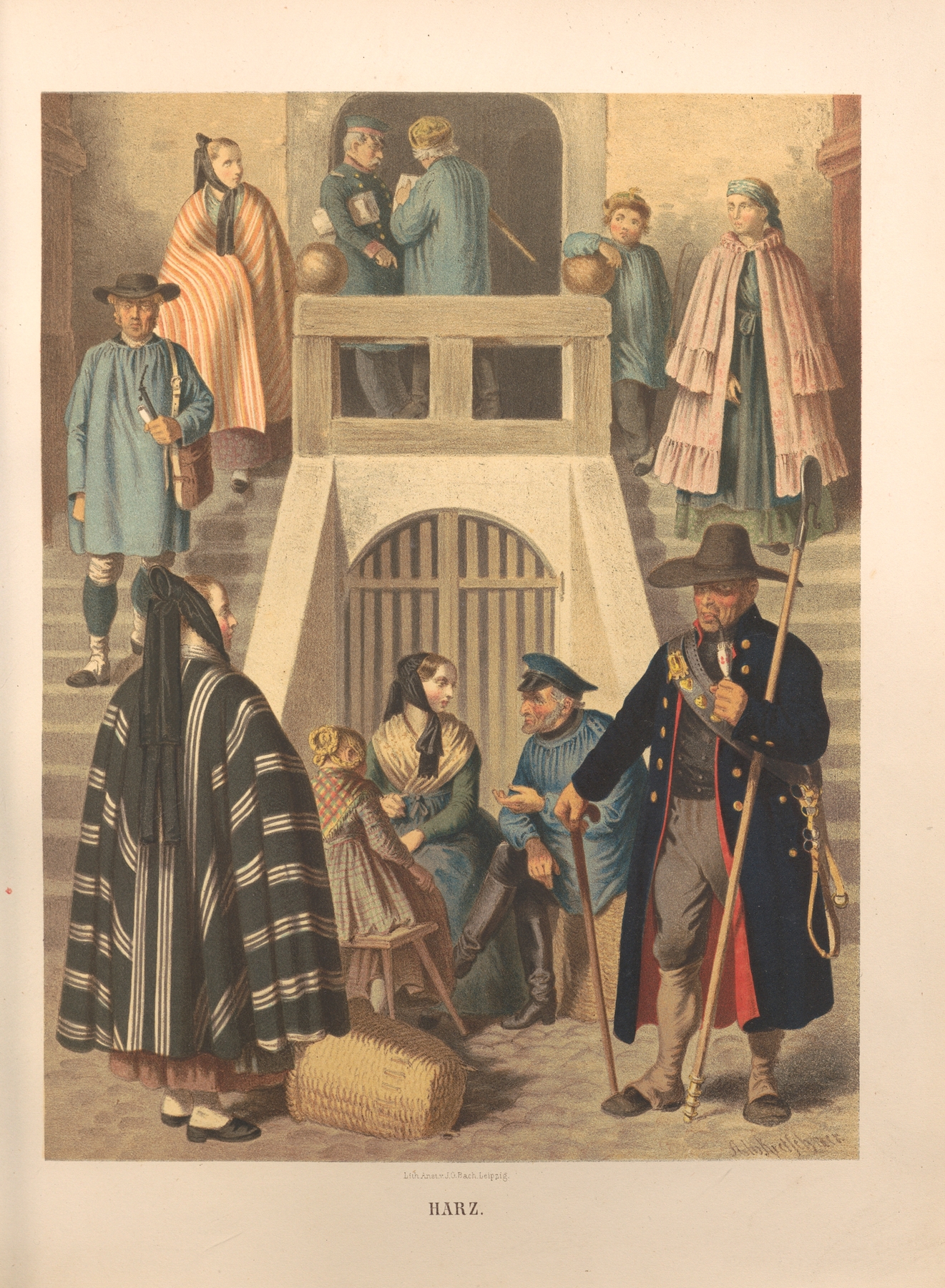 Deutsche Volkstrachten Pl.10 by Albert Kretschmer