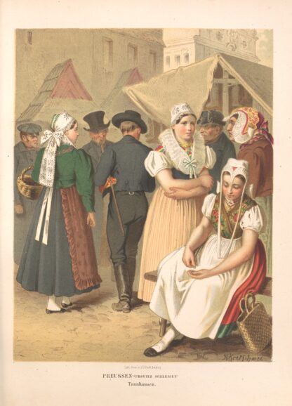 Deutsche Volkstrachten Pl.16 by Albert Kretschmer