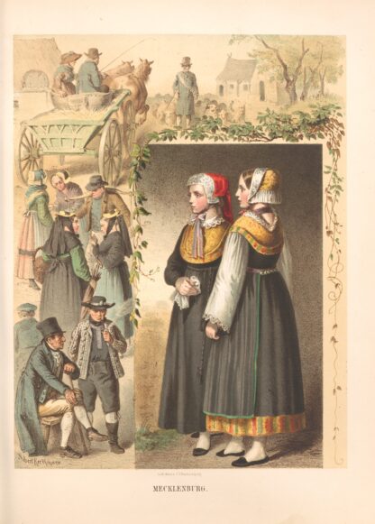Deutsche Volkstrachten Pl.28 by Albert Kretschmer