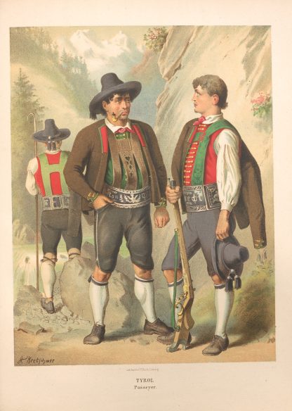 Deutsche Volkstrachten Pl.73 by Albert Kretschmer