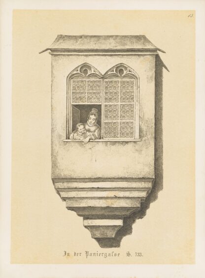 Die interessantesten Chörlein an Nürnberg’s mittelalterlichen Gebäuden Pl.13 by Friedrich Mayer