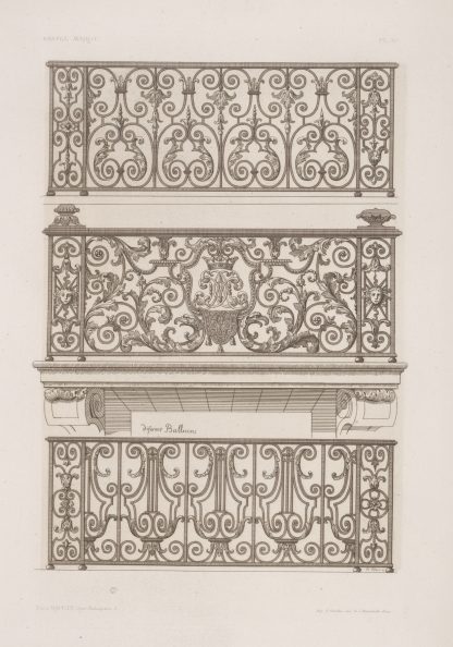 Diferent ballecons by André-Charles Boulle