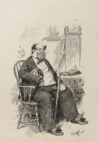 Dombey and Son; Captain Cuttle by Frederick Barnard