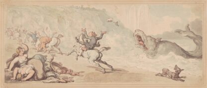 Dr. Syntax and the whale by Thomas Rowlandson