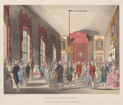 Drawing Room St James’s by Thomas Rowlandson