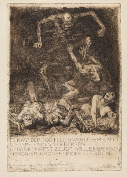 Ein Totentanz. Zwölf Stichradierungen und Sinnsprüche by Bruno Héroux