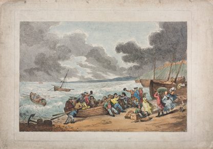Embarking from Brighthelmstone to Dieppe by Thomas Rowlandson