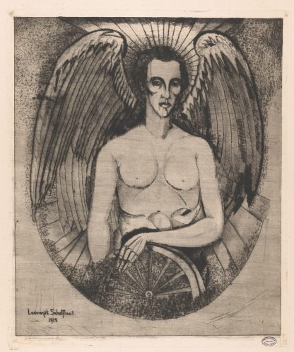 Engel met wiel by Lodewijk Schelfhout