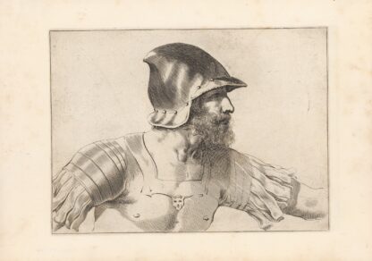 Engravings after Guercino’s Libro dei Disegni Pl.11 by Francesco Curti