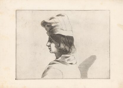Engravings after Guercino’s Libro dei Disegni Pl.16 by Francesco Curti