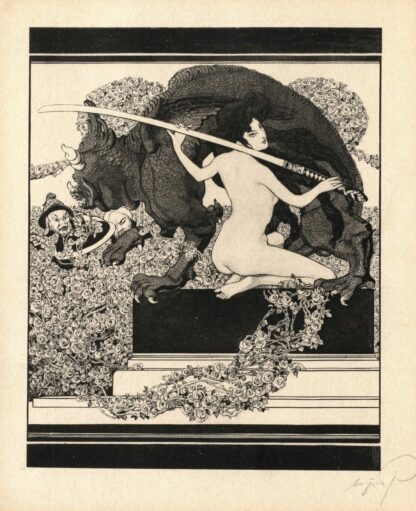 Erotische Darstellung 9 by Franz von Bayros