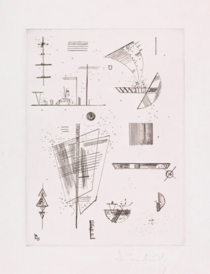 Erste Radierung für die Editions ,Cahiers d´Art by Wassily Kandinsky