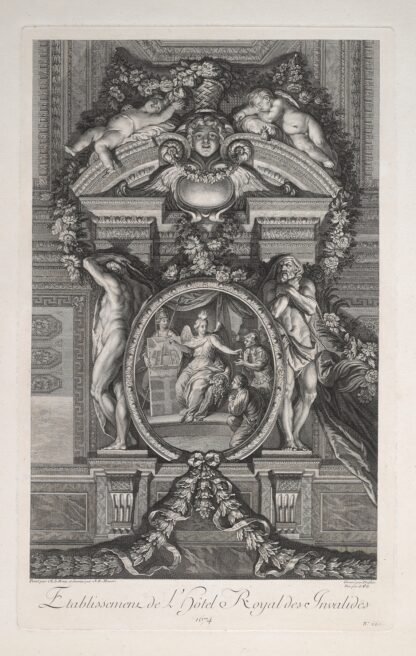 Etablissement de L’Hotel Royal des Invalides, 1674 by Claude-Augustin Duflos