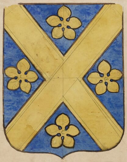 Etude pour un vitrail à motif héraldique ; écusson II by Prosper Lafaye
