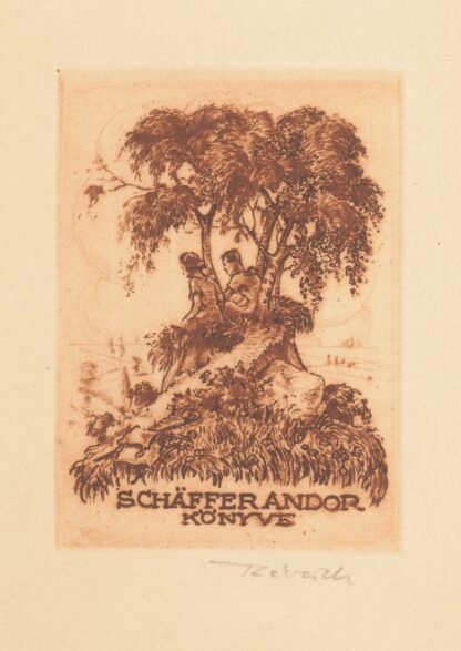 Ex libris van Andor Schäffer by Kornél Révész
