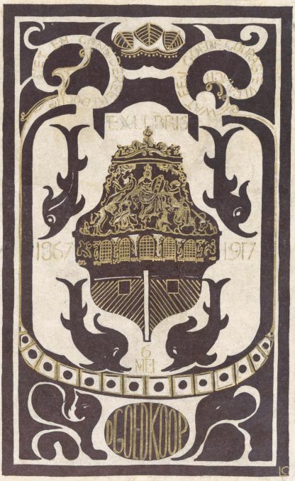 Ex libris van D. Goedkoop by Carel Adolph Lion Cachet
