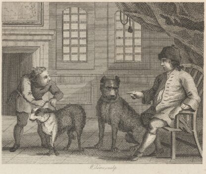 Fable XXVI. The Cur and the Mastiff by John Wootton