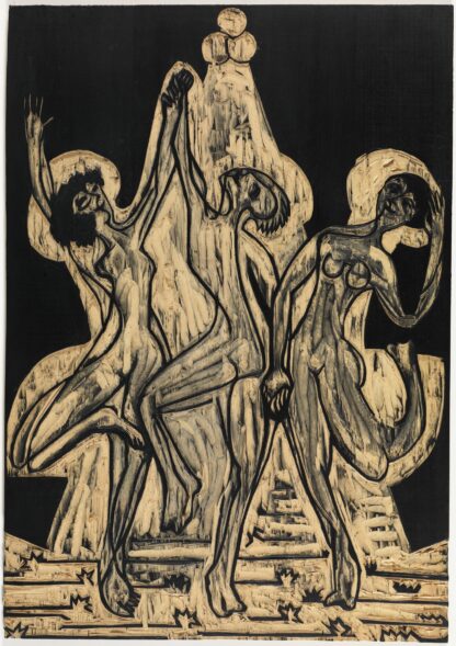 Farbentanz, Zeichnungsstock by Ernst Ludwig Kirchner