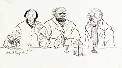 Farmers in Längshult by Albert Engström