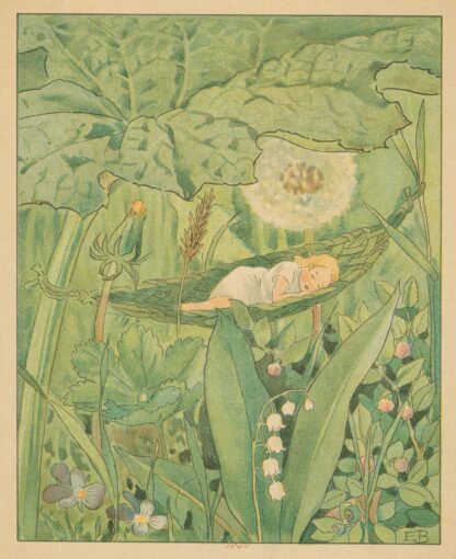 Fast asleep. by Elsa Maartman Beskow