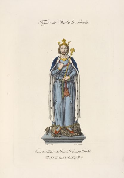 Figure de Charles le simple. by Nicolas Xavier Willemin