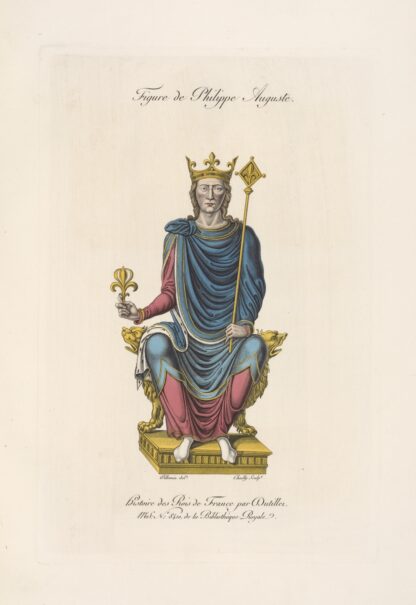 Figure de Philippe Auguste. by Nicolas Xavier Willemin