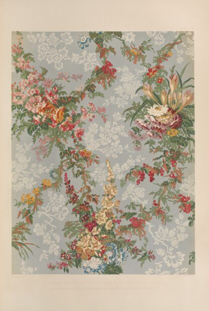 Figured silk by Mathevon & Bouvard of Lyons. by Matthew Digby Wyatt