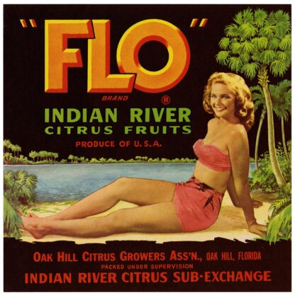 Flo Brand Citrus Label by Anonymous