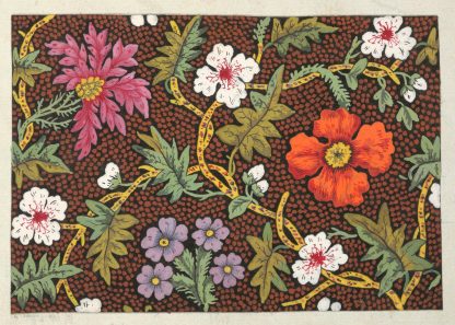 Floral design for printed textile Pl XXXIII by Anonymous