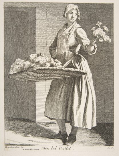 Flower Vendor by Edmé Bouchardon