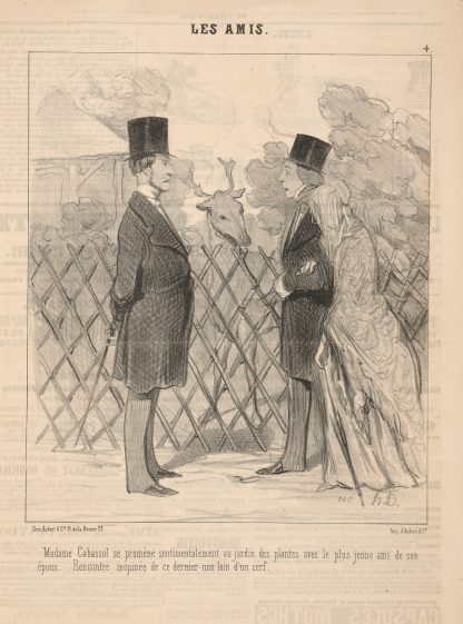 Friends by Honoré Daumier