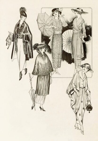Frocks and wraps by Anonymous
