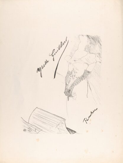 Frontispiece – Yvette Guilbert before the Prompter’s Box by Henri de Toulouse-Lautrec