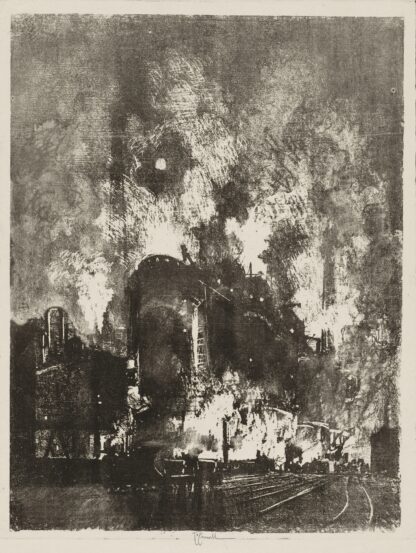 Furnaces at Night by Joseph Pennell