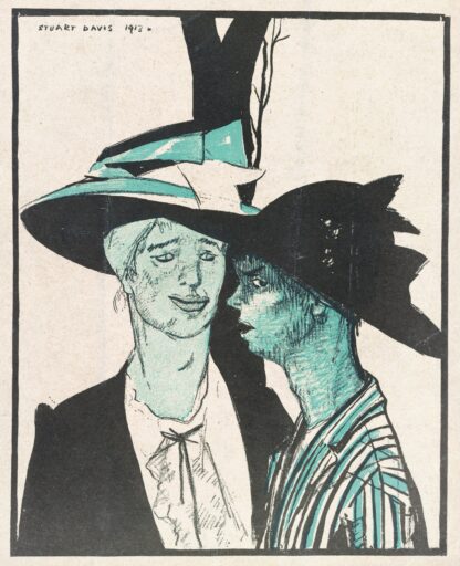 Gee, Mag, think of us bein’ on a magazine cover! by Stuart Davis