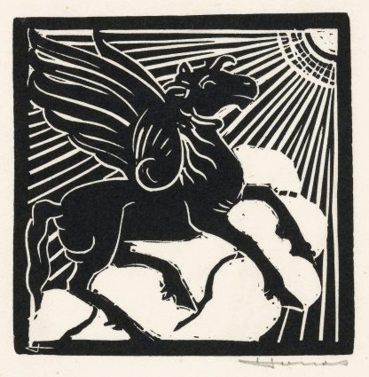 Gevleugeld paard by Henri Jonas