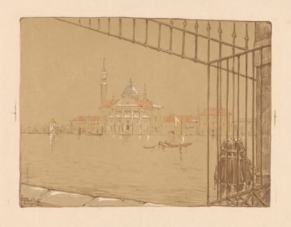 Gezicht op Venetië met de Chiesa di San Giorgio Maggiore by Reinier Willem Petrus de Vries