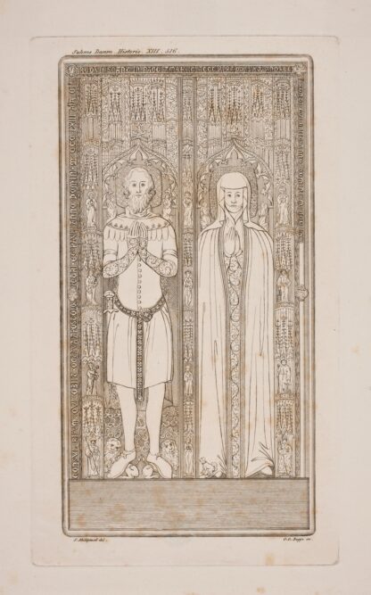 Gravplade. Anders Bondesen og hustru by Oluf Olufsen Bagge